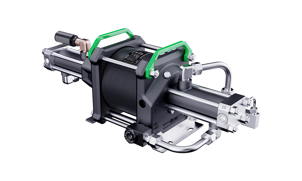 單驅(qū)雙級氣動氣體增壓器