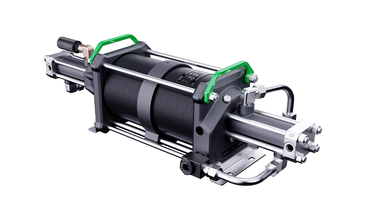 雙驅(qū)雙作用氣動氣體增壓器